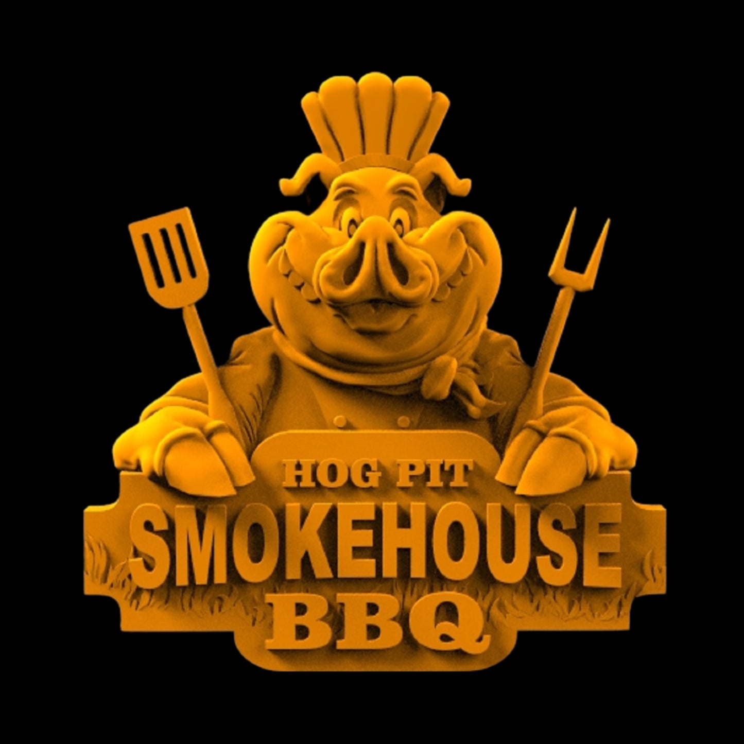 BBQ Pig sign