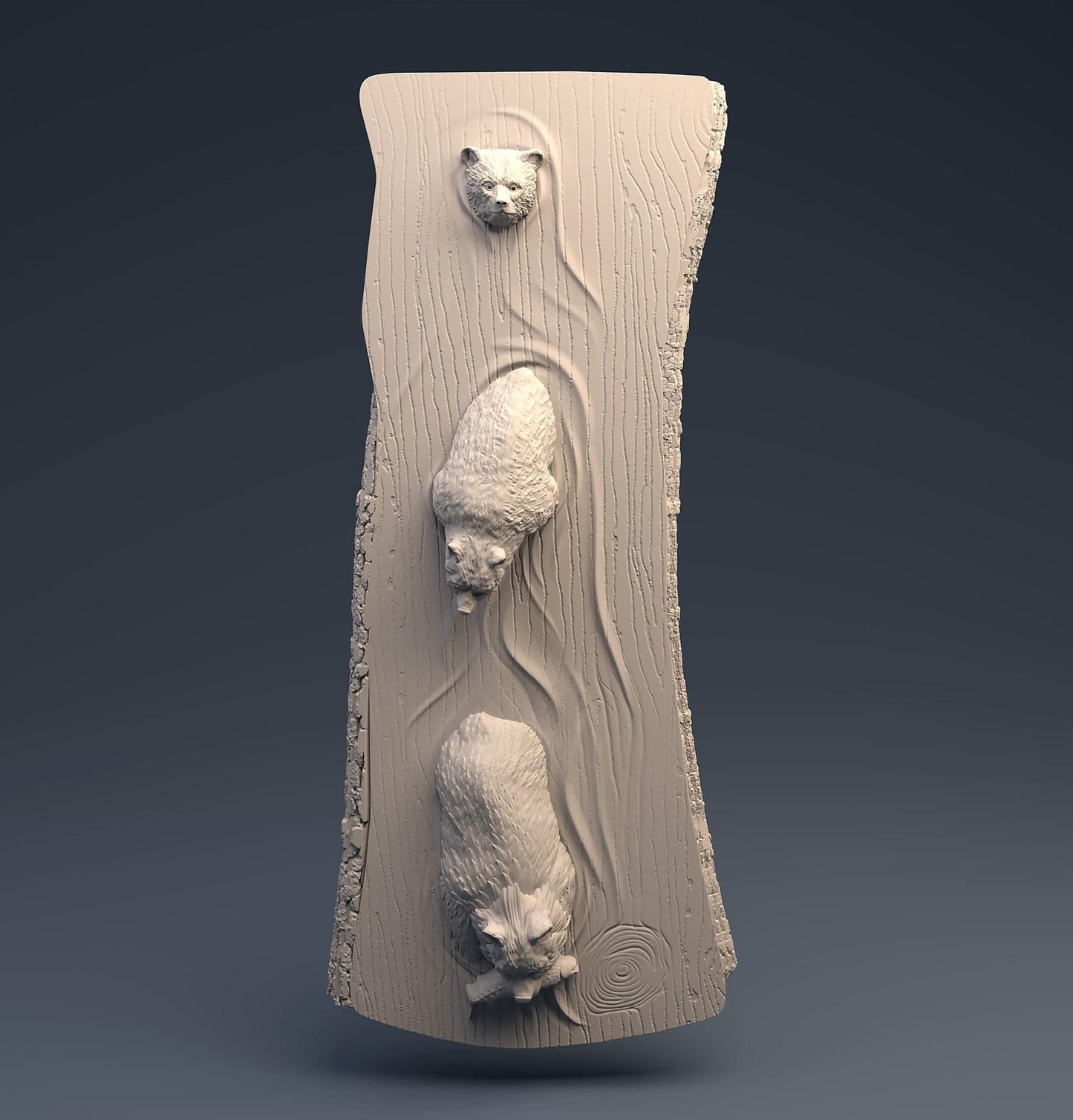 swimming bears 3D CNC Router Files, 3d stl file, vectric,aspire,easel, cnc cut files, 2.5d files