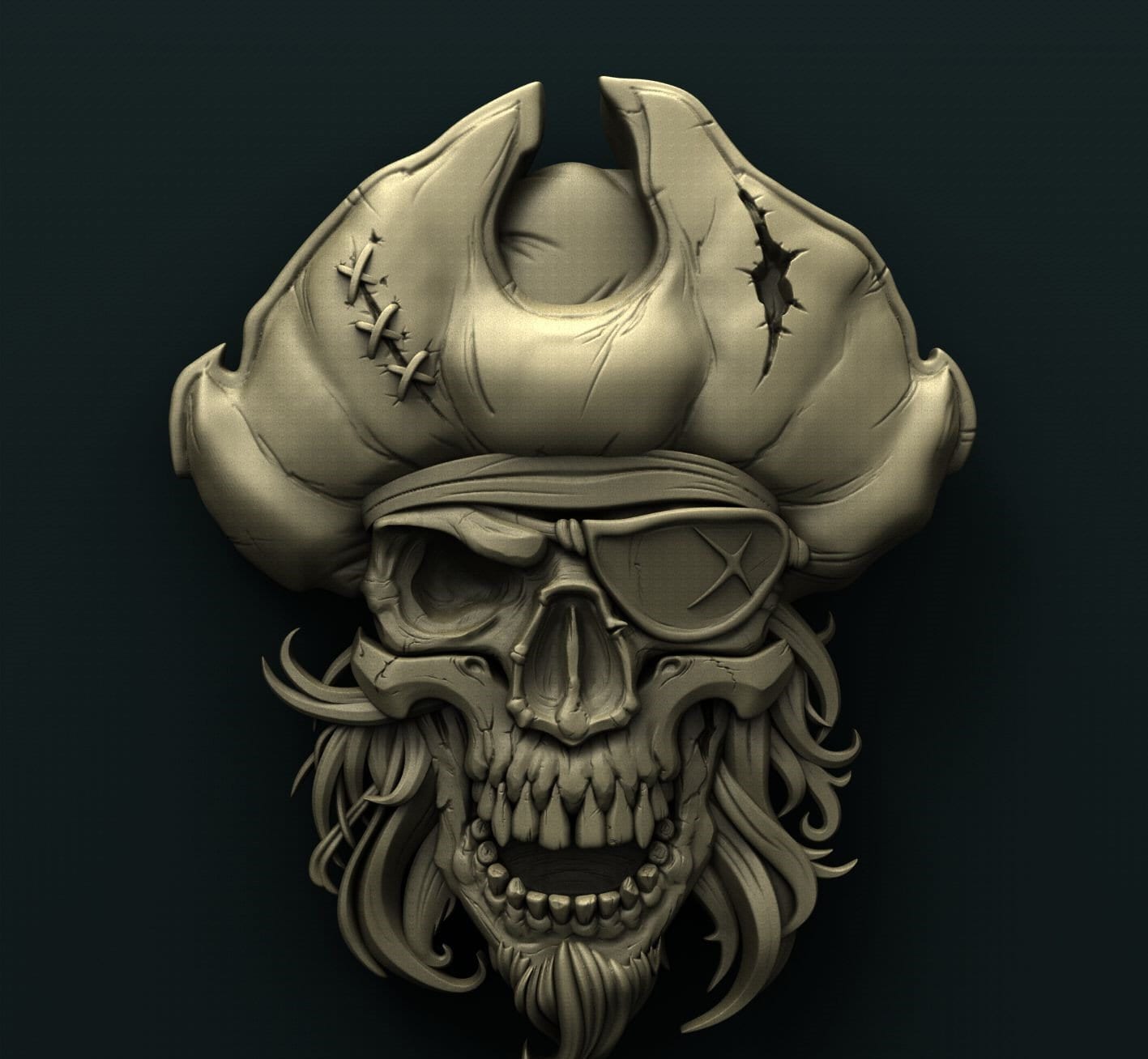 pirate skull,boat,captain,3D CNC Router Files, 3d stl file, vectric,aspire,easel, cnc cut files, 2.5d files