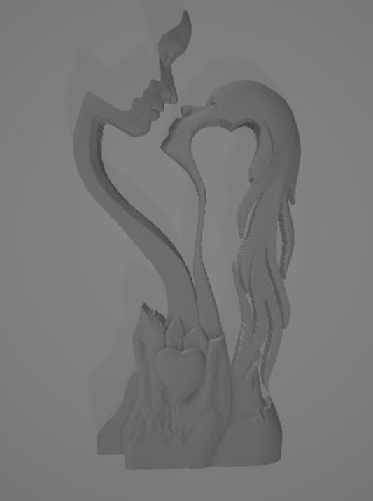 man and woman,in love 3D CNC Router Files, 3d stl file, vectric,aspire,easel, cnc cut files, 2.5d files