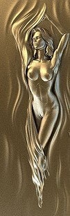 swimming naked woman 3D CNC Router Files, 3d stl file, vectric,aspire,easel, cnc cut files, 2.5d files