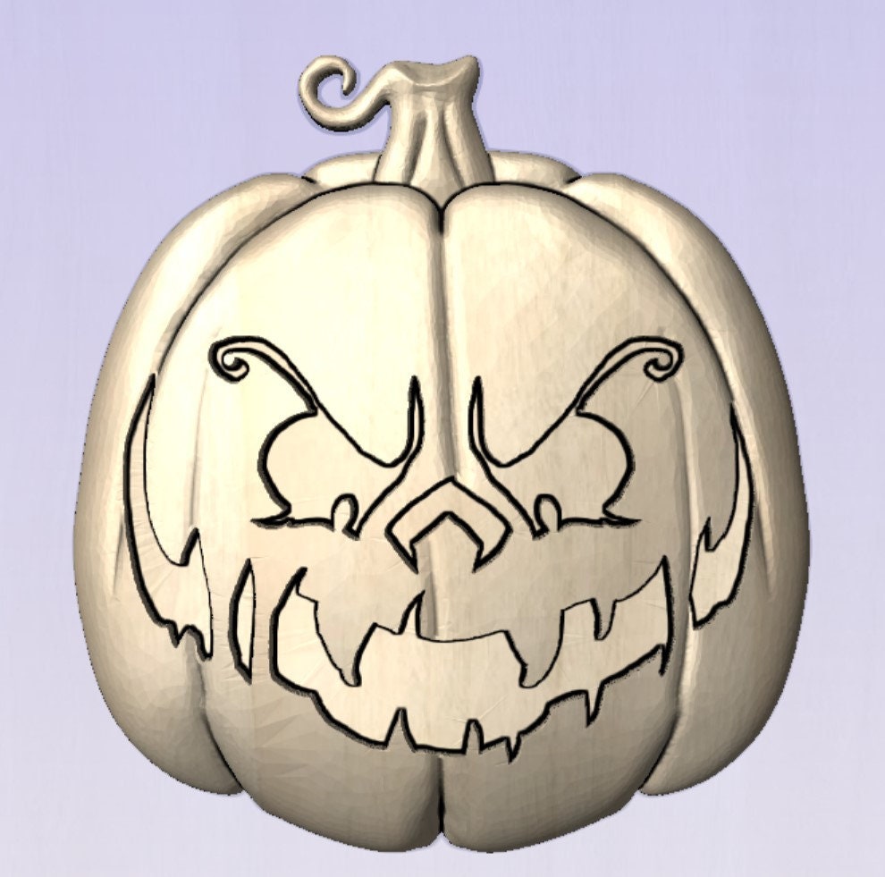 Halloween Pumpkins 6 file bundle 3d stl file