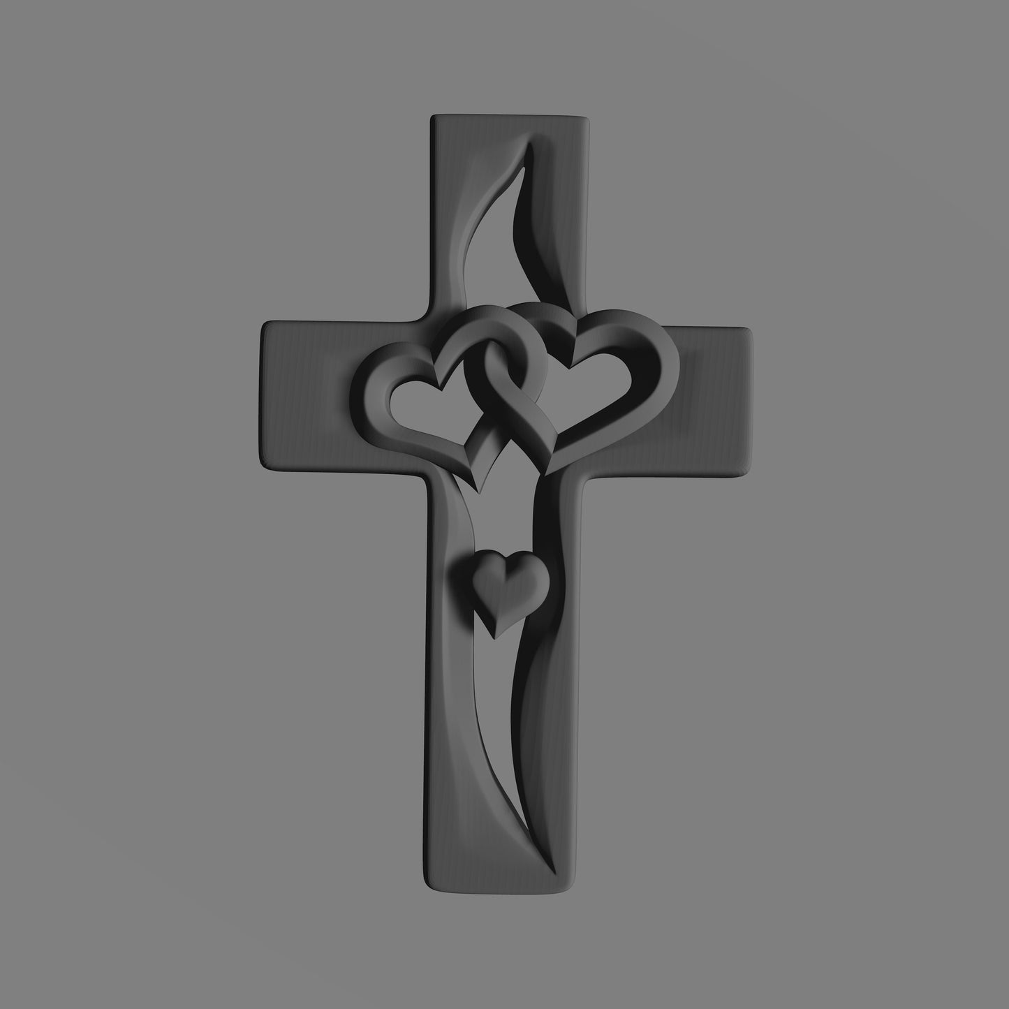 2 hearts cross, religion, god, church, flower jesus,3D CNC Router Files, 3d stl file, vectric,aspire,easel, cnc cut files, 2.5d files