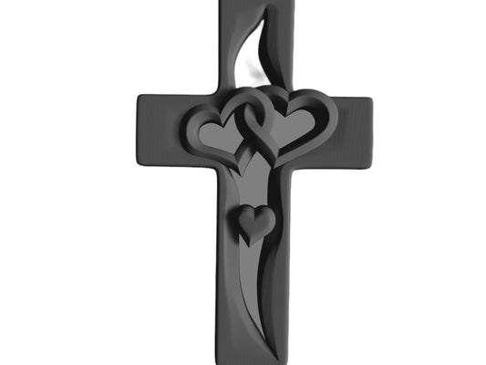 2 hearts cross, religion, god, church, flower jesus,3D CNC Router Files, 3d stl file, vectric,aspire,easel, cnc cut files, 2.5d files