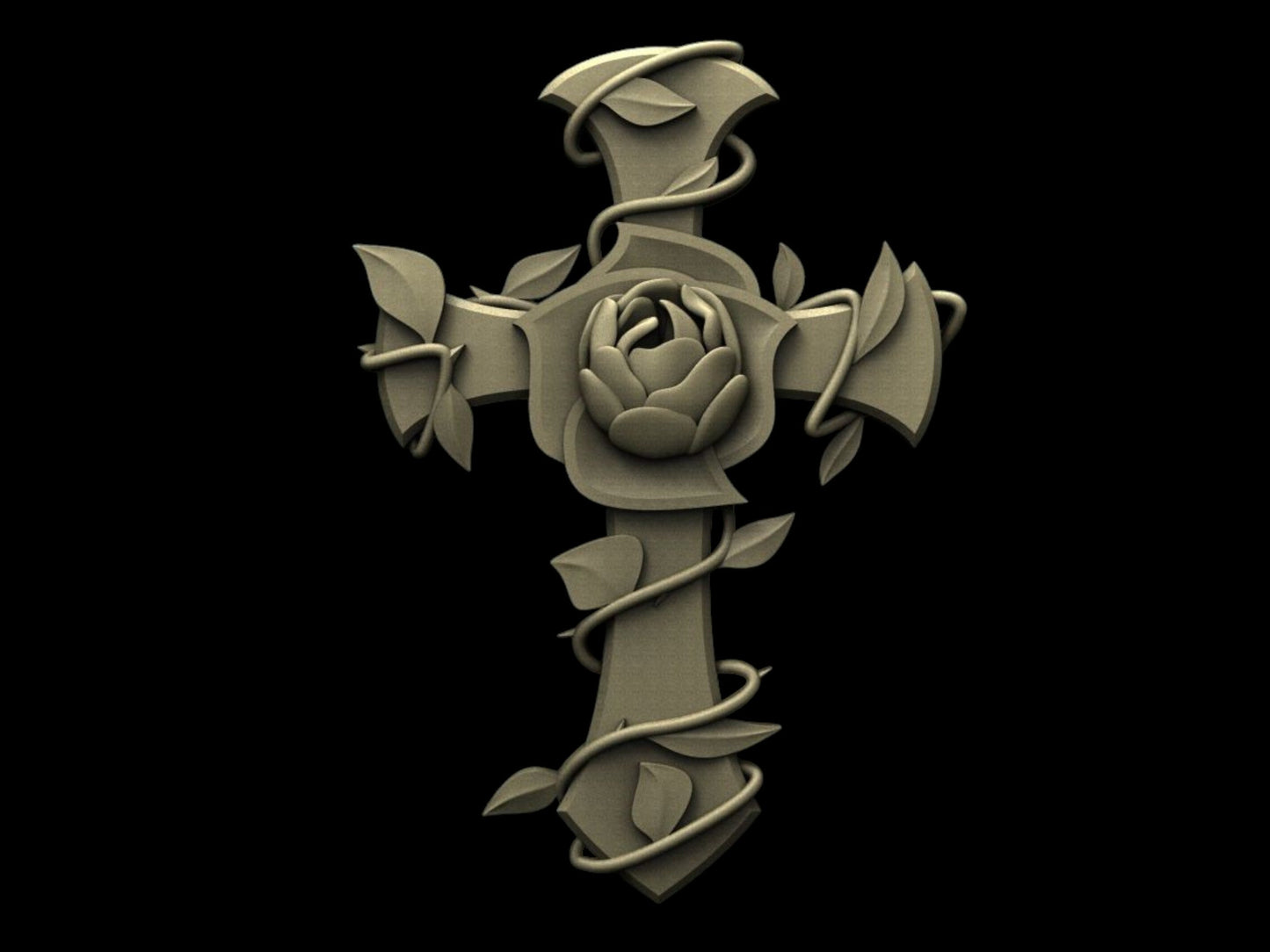 Flowers cross, religion, god, church, flower jesus,3D CNC Router Files, 3d stl file, vectric,aspire,easel, cnc cut files, 2.5d files