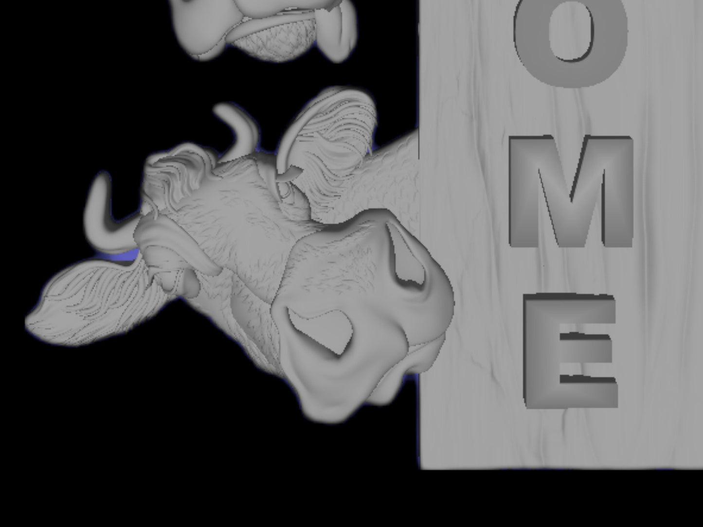 Cows | Welcome | Country 3D CNC Router Files, 3d stl file, vectric,aspire,easel, cnc cut files, 2.5d files