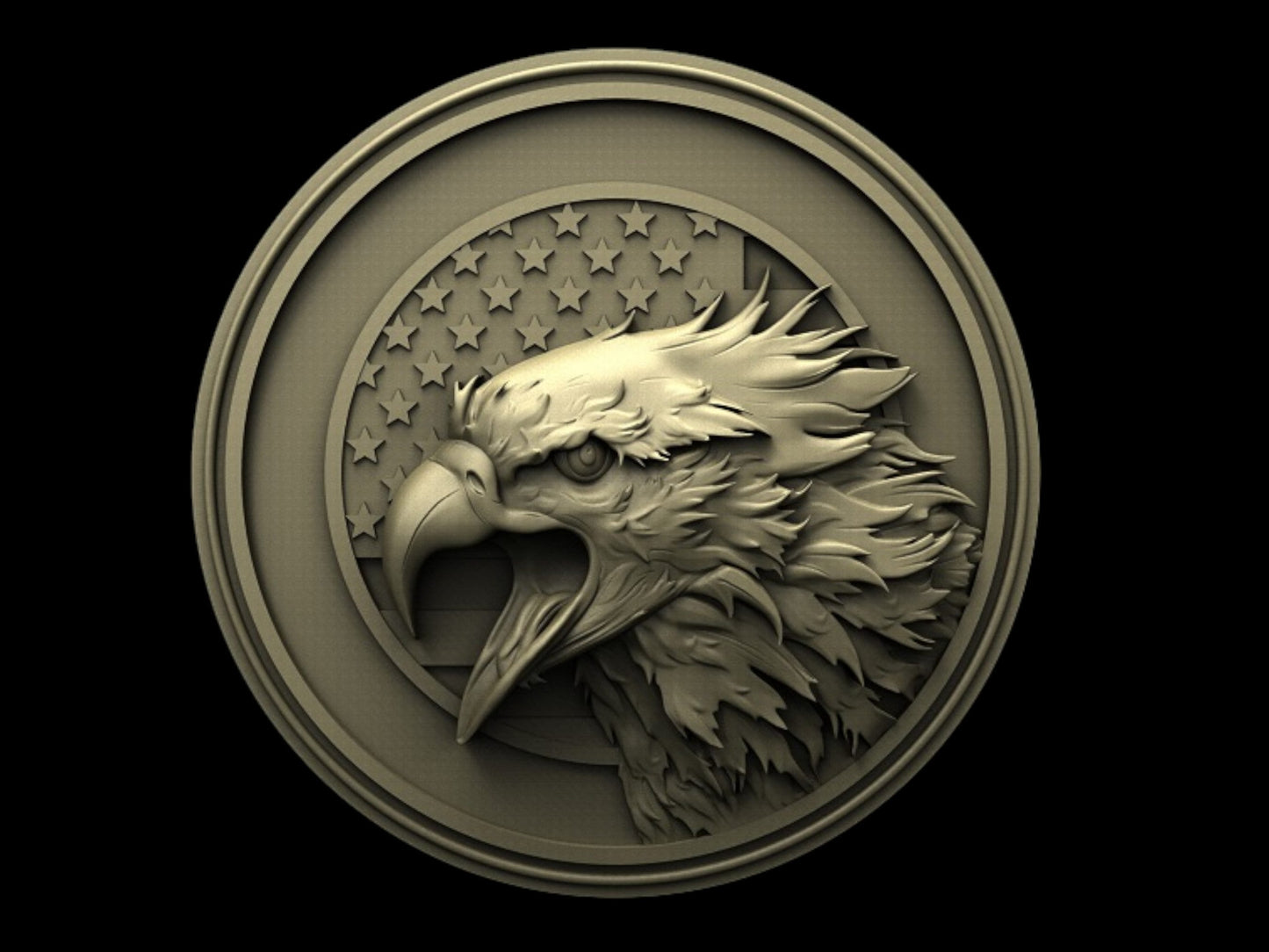 2 models,usa,eagle,flag,3D CNC Router Files, 3d stl file, vectric,aspire,easel, cnc cut files, 2.5d files