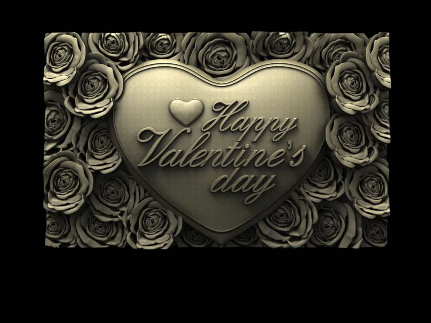 Valentine Heart 3D CNC Router Files, 3d stl file, vectric,aspire,easel, cnc cut files, 2.5d files